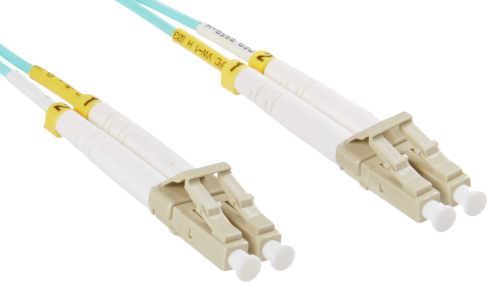 Add-On Computer Products Add-On Computer 1m Laser Optimized Multi-Mode Fiber Duplex LC/LC OM3 Aqua Patch Cable