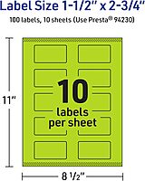 Avery Printable Rectangle Labels with Sure Feed Technology - Print-to-the-Edge
