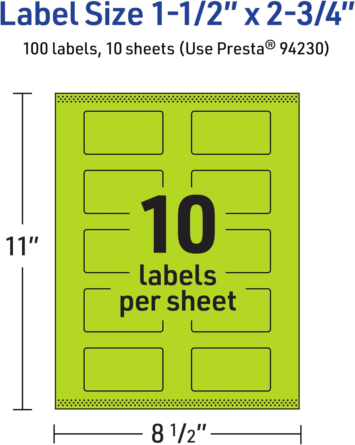 Avery Printable Rectangle Labels with Sure Feed Technology - Print-to-the-Edge