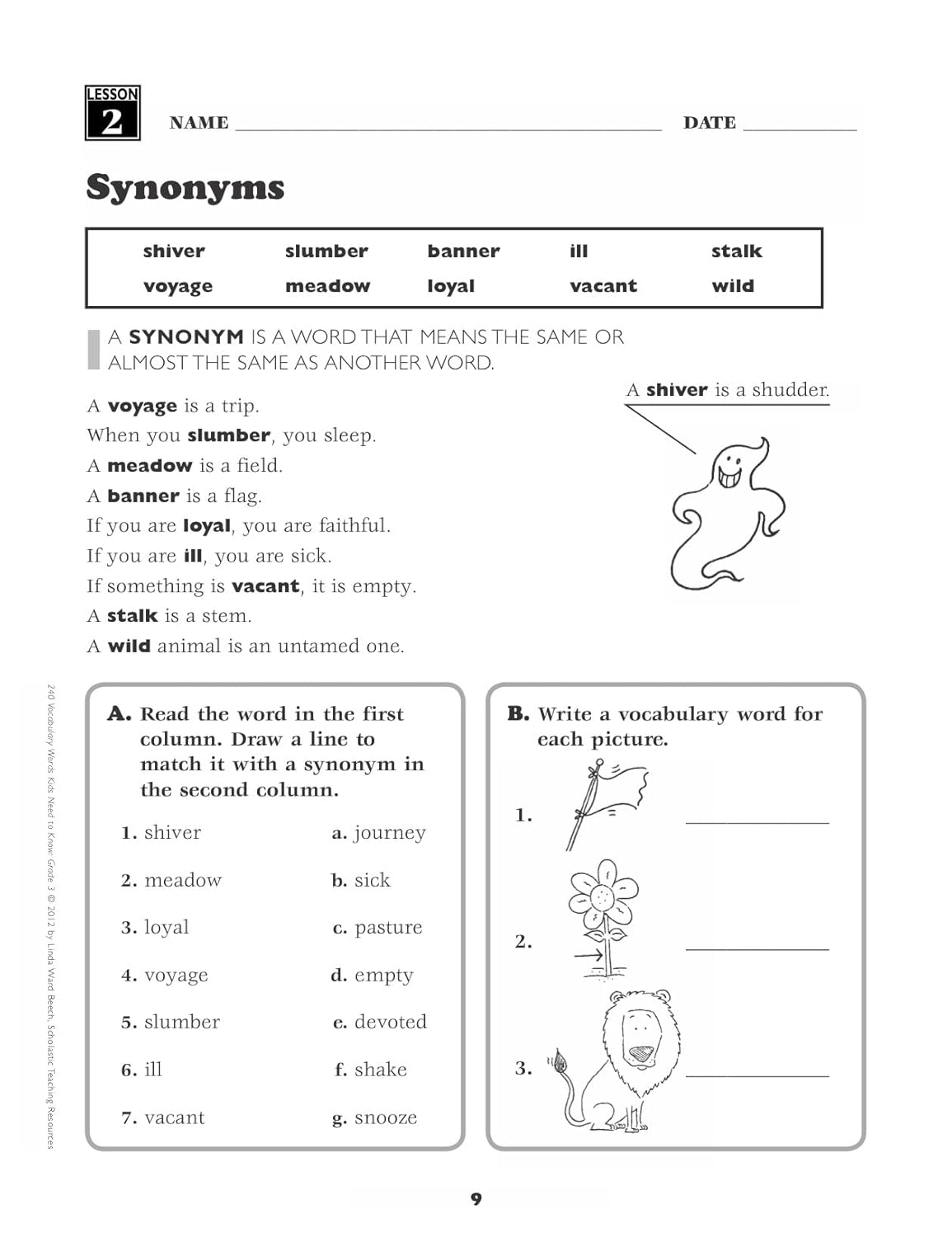 240 Vocabulary Words Kids Need to Know: Grade 3: 24 Ready-to-reproduce Packets That Make Vocabulary Building Fun & Effective