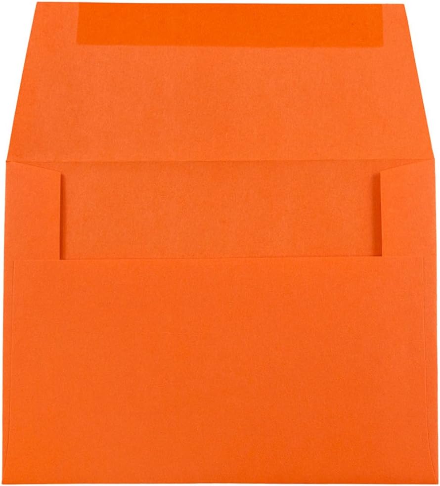 JAM Paper Booklet Invitation Envelopes, Gummed Seal, 30% Recycled