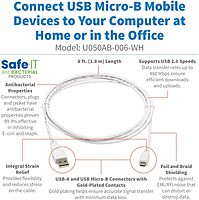 Tripp Lite Safe-IT USB 2.0 Cables