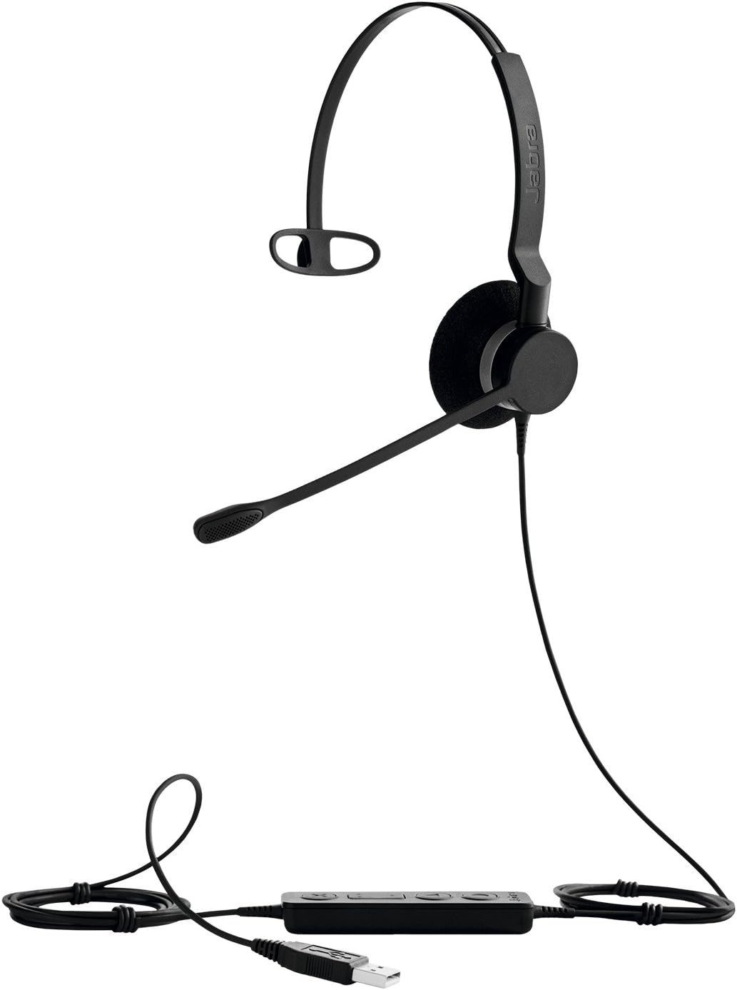 Jabra BIZ 2300 USB UC Wired Mono Headset - Mono - USB - Wired - Over-the-head - Monaural - Supra-aural - 2393829109