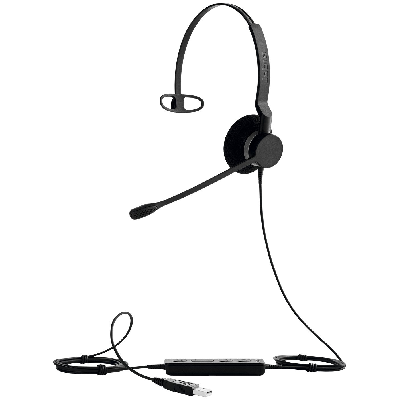 Jabra BIZ 2300 USB UC Wired Mono Headset - Mono - USB - Wired - Over-the-head - Monaural - Supra-aural - 2393829109