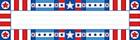 Barker Creek Colorful Desk Nameplates & Bulletin Board Signs, USA, Multi-Purpose Desk Nameplates, Bulletin Board Signs, Hall Passes, Word Walls and More! 3.5" x 12", Pack of 36 (1411)