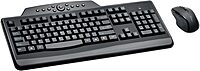 Kensington Pro Fit Wireless Media Desktop Set with Keyboard and Mouse (K72408US), Black