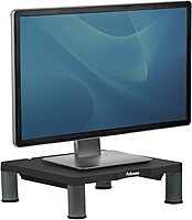 Fellowes Monitor Riser, 4inH x 13 1/8inW x 13 1/2inD, Graphite