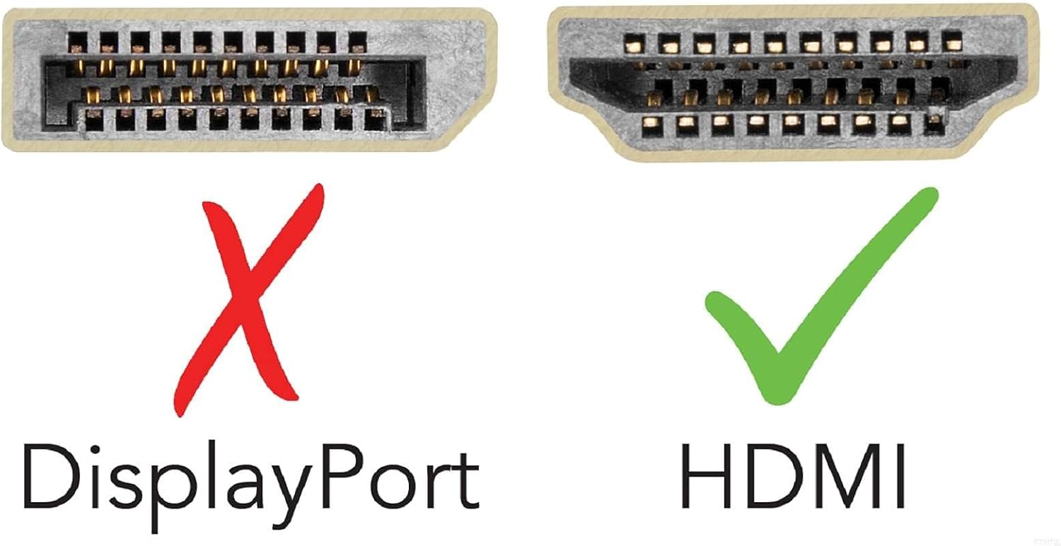 Plugable USB C to HDMI Cable 6ft / 1.8m, HDMI 2.0, USB4 / Thunderbolt Adapter for 4K Monitor