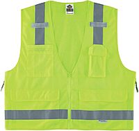 ERGODYNE GloWear 8250Z Surveyors Reflective Safety Vest