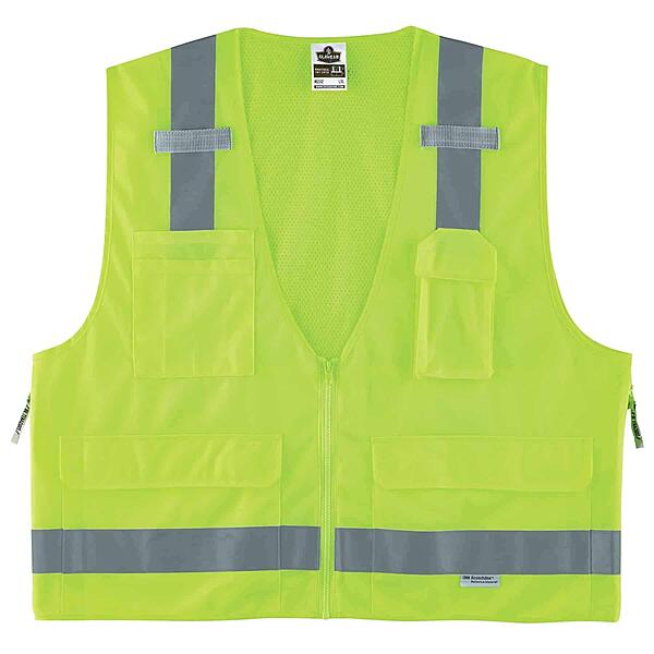 ERGODYNE GloWear 8250Z Surveyors Reflective Safety Vest