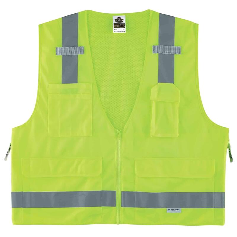 ERGODYNE GloWear 8250Z Surveyors Reflective Safety Vest