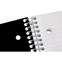 Office Depot® Brand Stellar Poly Notebook, 8 1/2" x 11", 3 Subject, College Ruled, 300 Pages (150 Sheets), Black