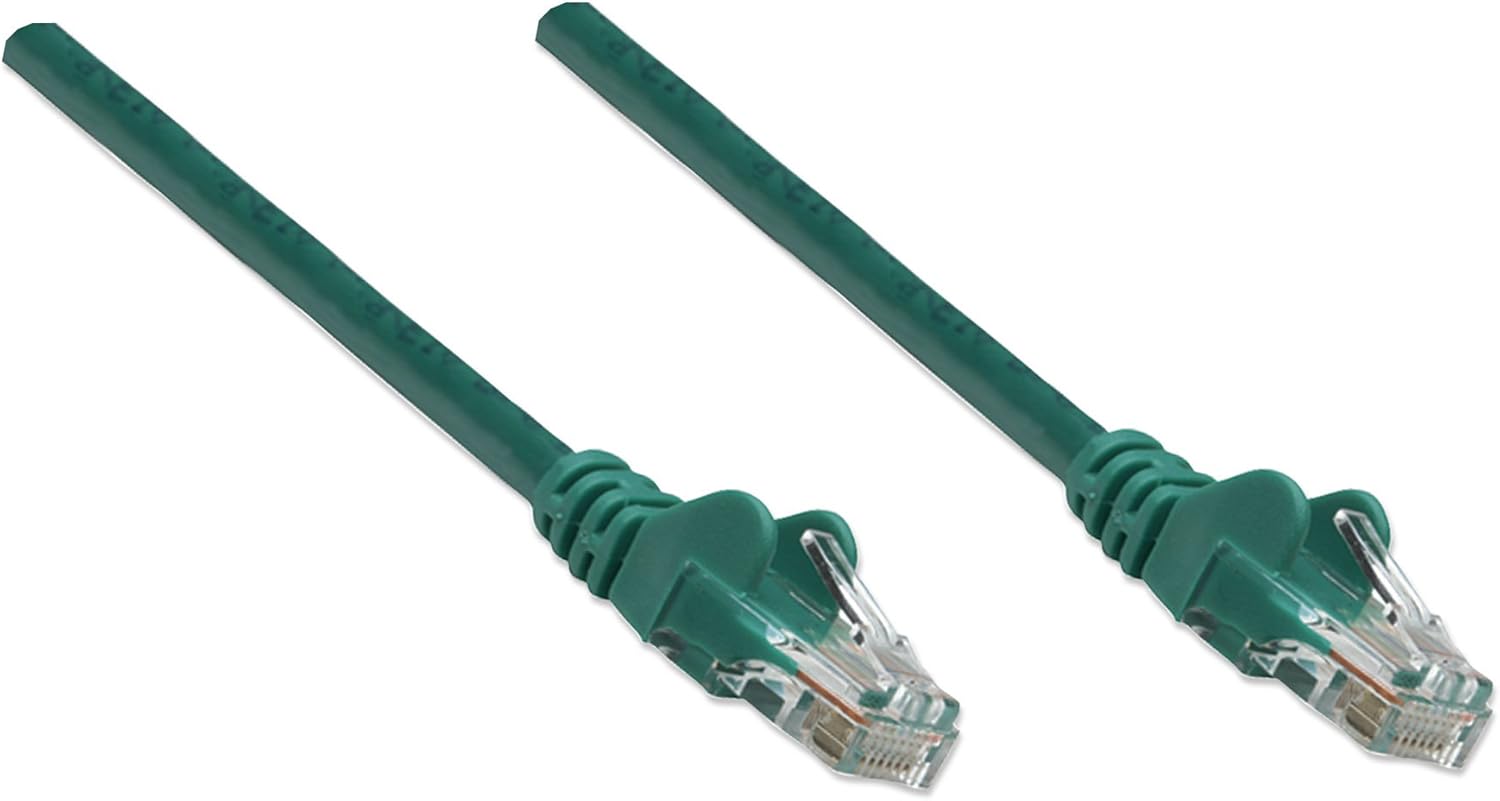 Intellinet Networks 3-Feet Cat-6 UTP Patch Cable, Green (342476)