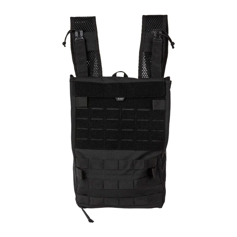 5.11 Tactical Water Hydration Carrier Pouch Backpack Attachment, PC Convertible, Black, Style 56665ABR