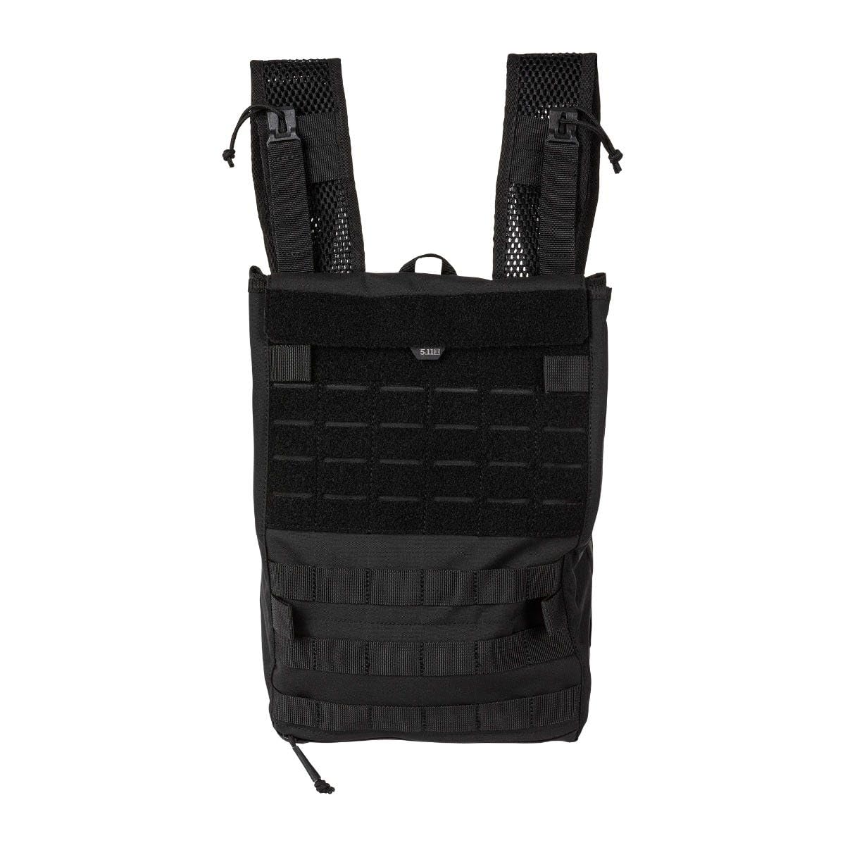 5.11 Tactical Water Hydration Carrier Pouch Backpack Attachment, PC Convertible, Black, Style 56665ABR