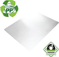 FLOORTEX Cleartex Revolutionmat Polypropylene Rectangular Chair Mat for Hard Floors