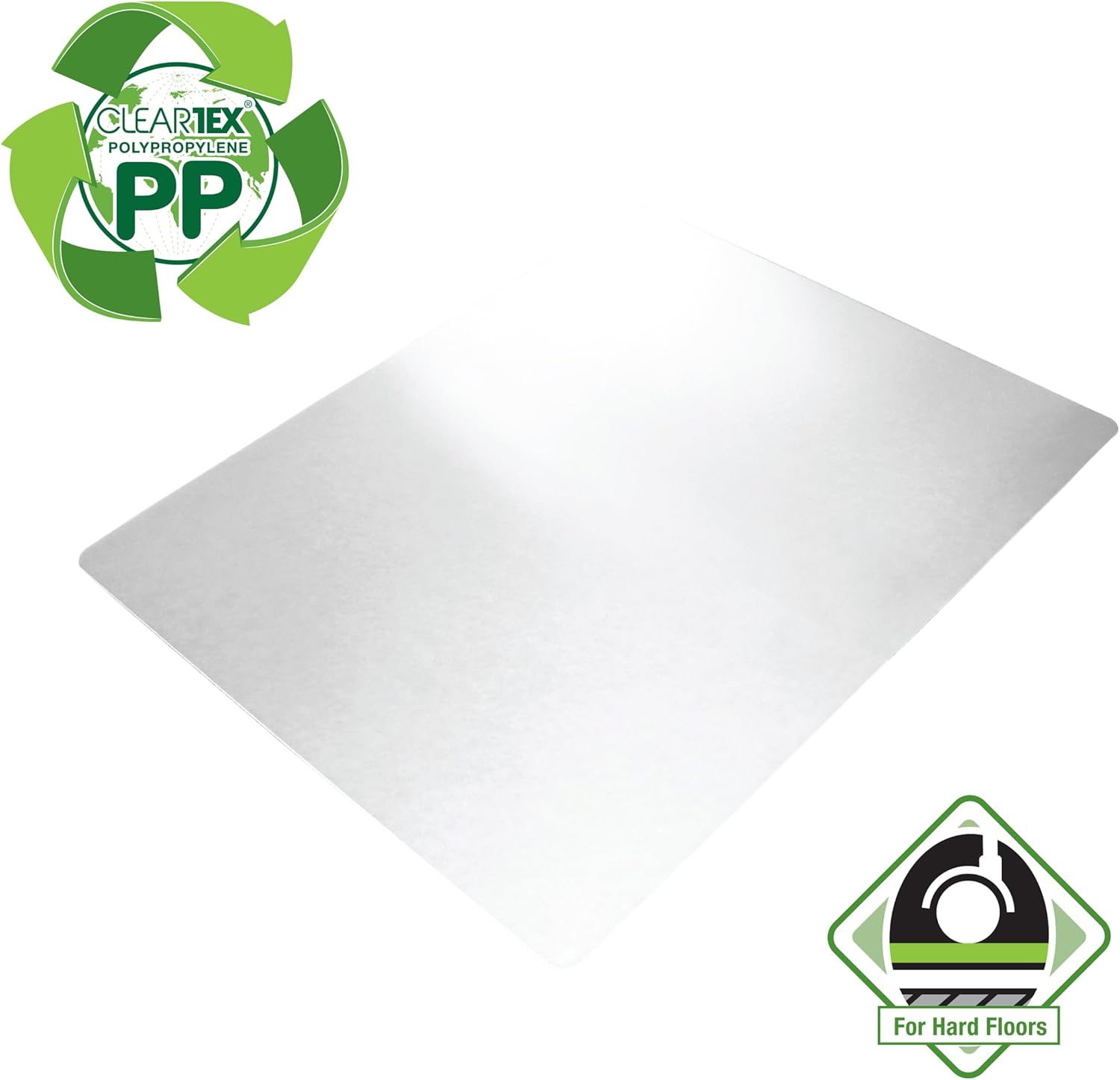 FLOORTEX Cleartex Revolutionmat Polypropylene Rectangular Chair Mat for Hard Floors