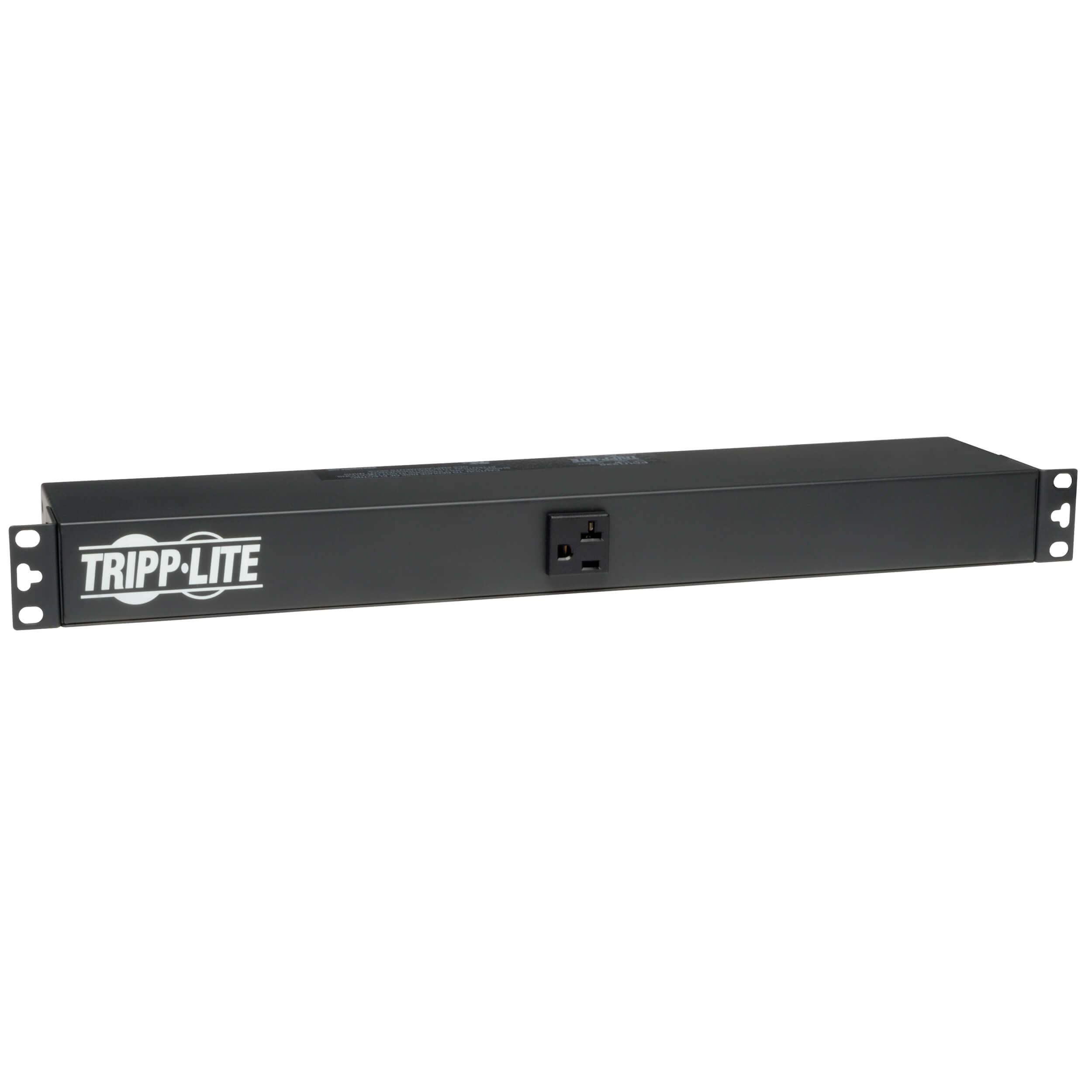 TRIPP LITE 2.4kW 120V Single-Phase Basic PDU, 13 NEMA 5-15/20R Outlets, L5-20P Input, 1U Rack-Mount