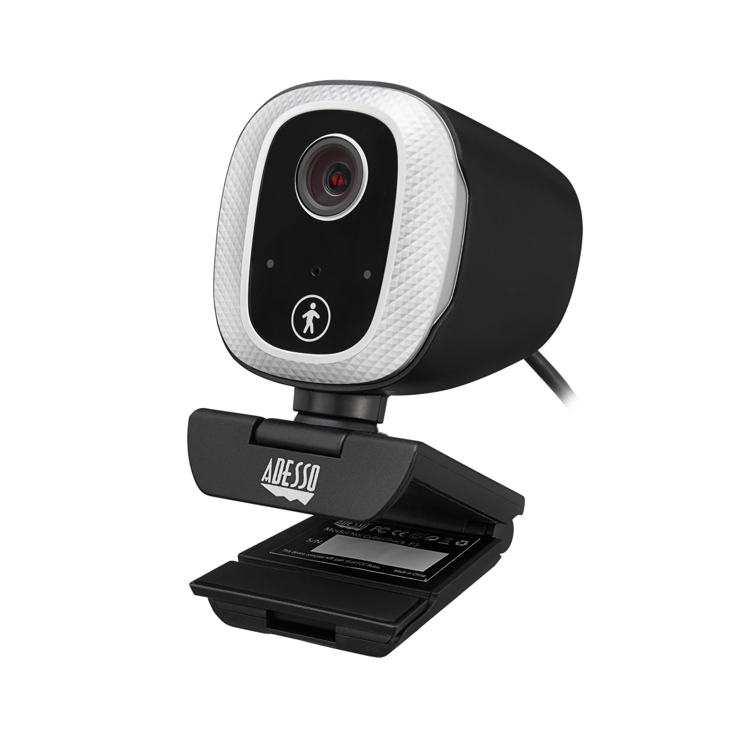 Motion Tracking 1080P Web Camera CyberTrack M1 H.264 Fixed Focus USB Webcam with 305° Auto Tracking, Built-in Microphone