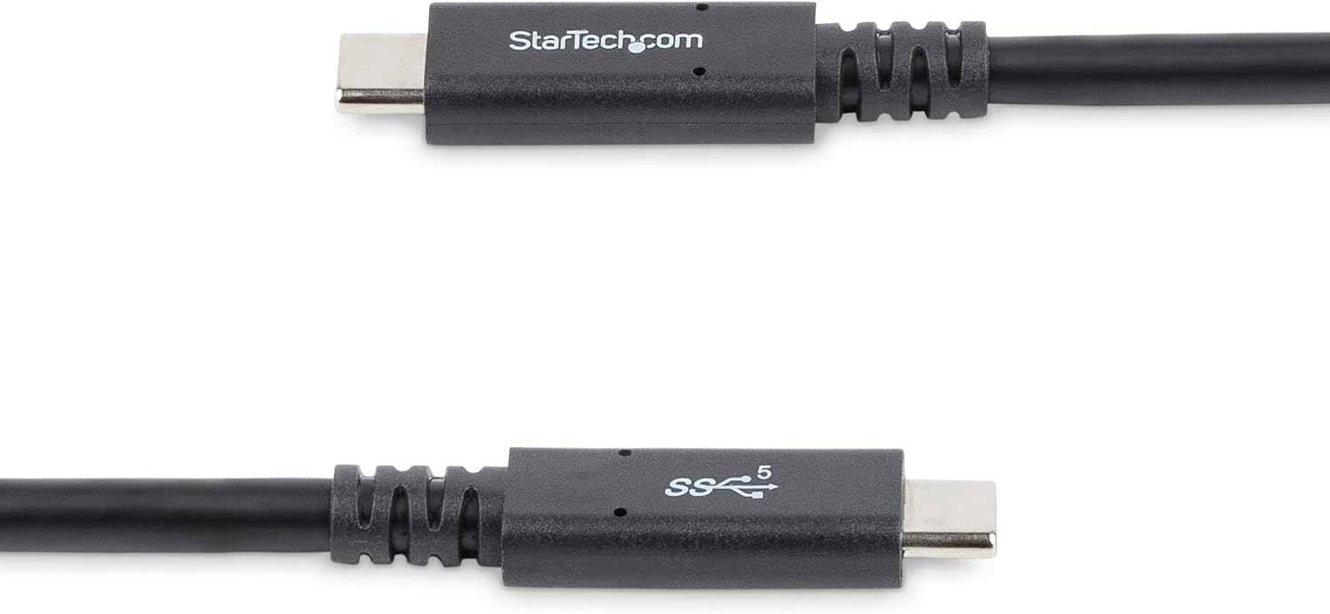 StarTech.com USB C to USB C Cable - 6 ft / 1.8m - 5A PD - USB-IF Certified - M/M - USB 3.0 5Gbps - USB C Charging Cable