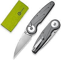 CIVIVI Starflare Pocket Knife, 3.3\" Folding Button Lock