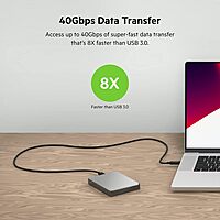 Belkin Thunderbolt 4 Cable USB-C to USB-C w/ 100W Power Delivery