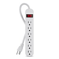 Belkin 6-Outlet Power Strip / Surge Protector, Slim