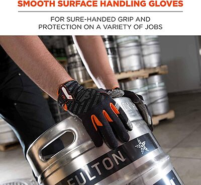 ERGODYNE ProFlex 821 Work Gloves with Hex Silicone Palm