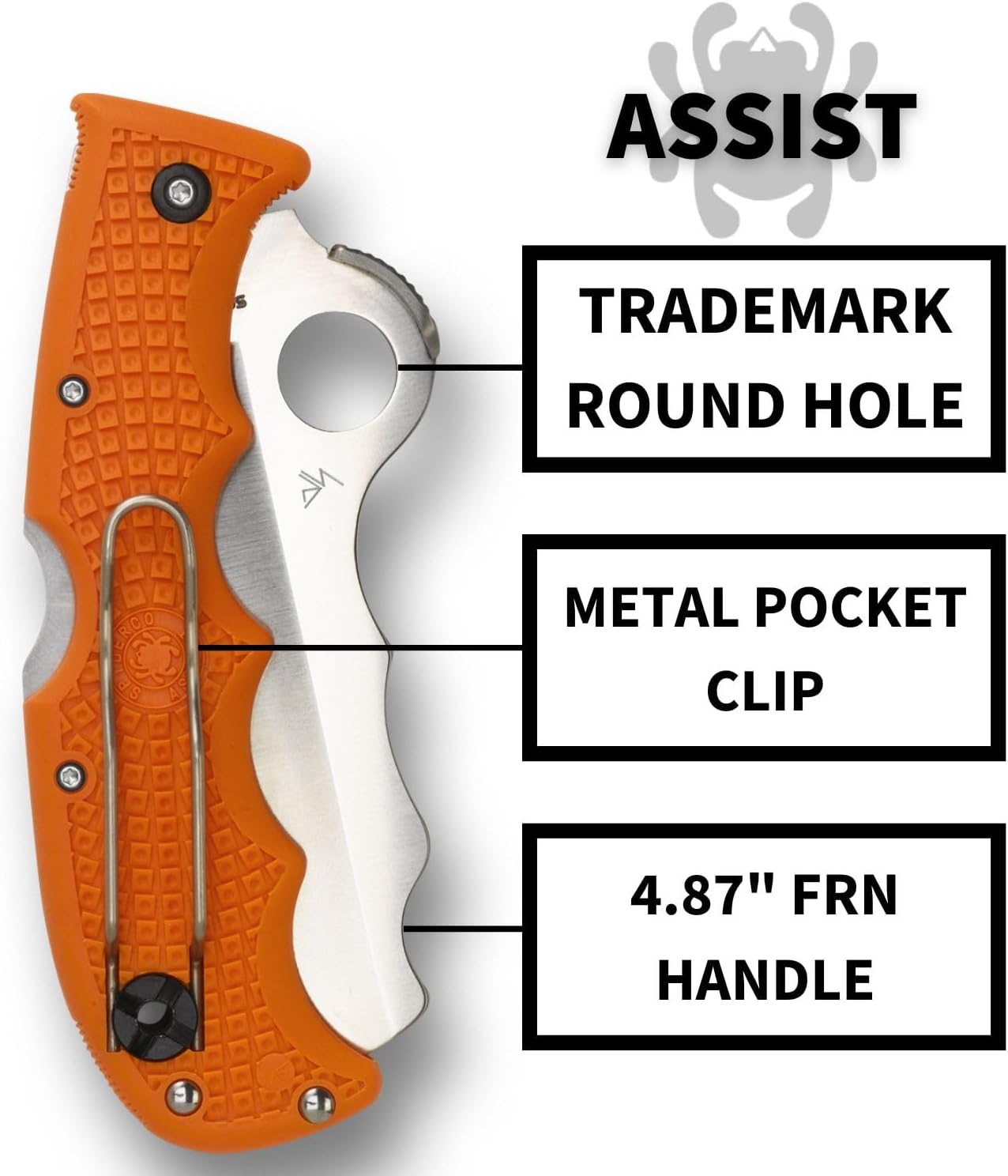SPYDERCO Assist Rescue Jr Folding Knife
