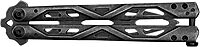 Kershaw Balanza Flipping Butterfly Trainer Knife, BlackWash Design, 4.3 Inch Rounded Stainless Steel Drop Point Blade