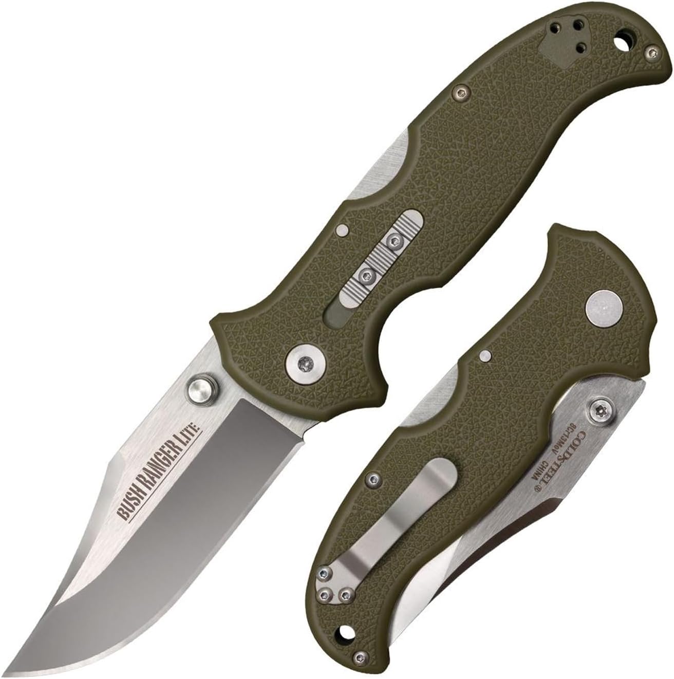 COLD STEEL Bush Ranger Lite 3.5" 8Cr13MoV Folding Knife with GFN Handle and Rocker Lock