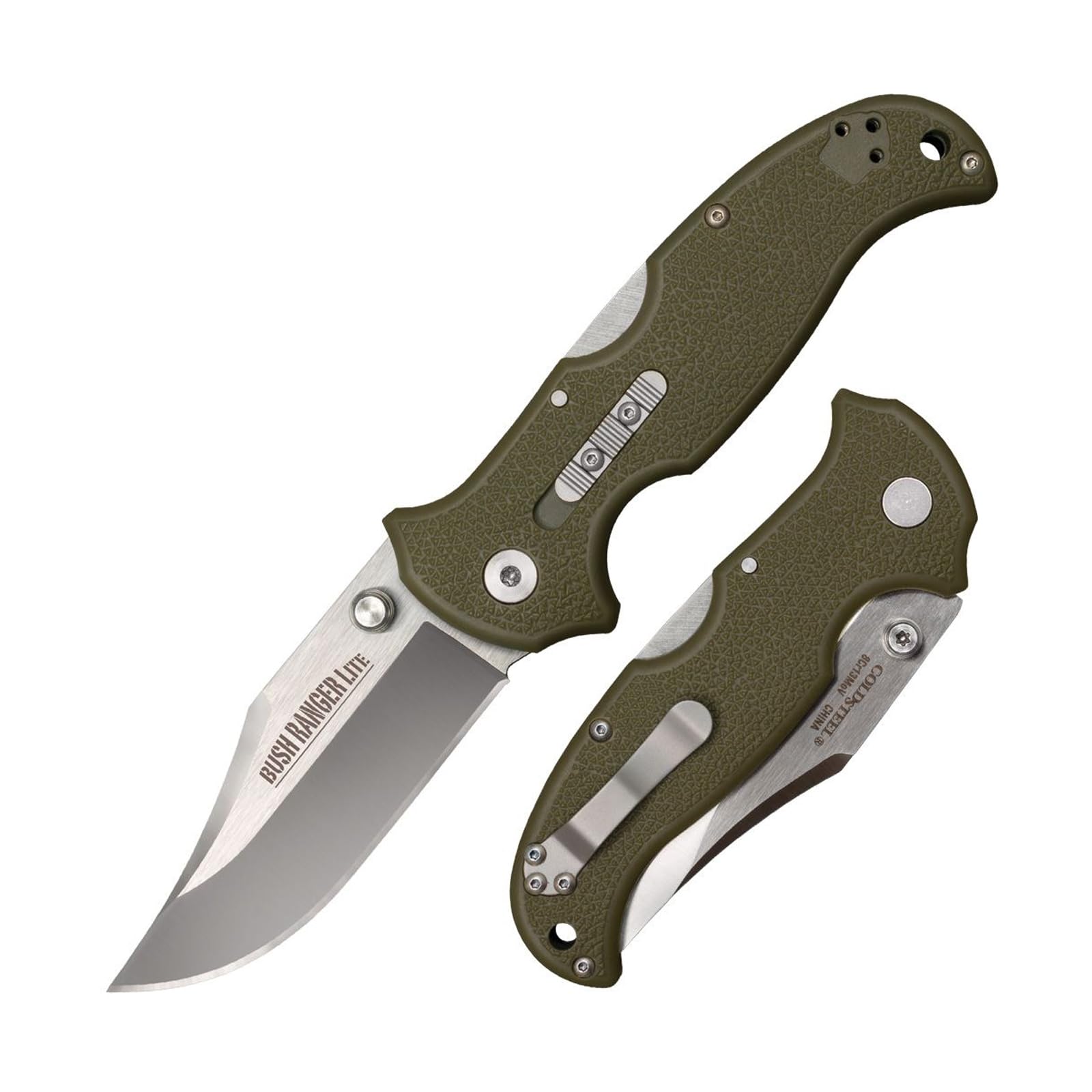 COLD STEEL Bush Ranger Lite 3.5" 8Cr13MoV Folding Knife with GFN Handle and Rocker Lock