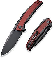 CIVIVI Teraxe Pocket Knife for EDC, 3.48-in Nitro-V Blade One Size Burgundy