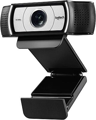 Logitech C930e 1080P HD Video Webcam - 90-Degree Extended View, Microsoft Lync 2013 and Skype Certified - Black Webcam Frustration-Free Packaging
