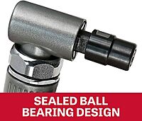 JET 1/4-Inch Pneumatic Right-Angle Die Grinder, 22000 RPM (JAT-403), Gray Right Angle Aluminum