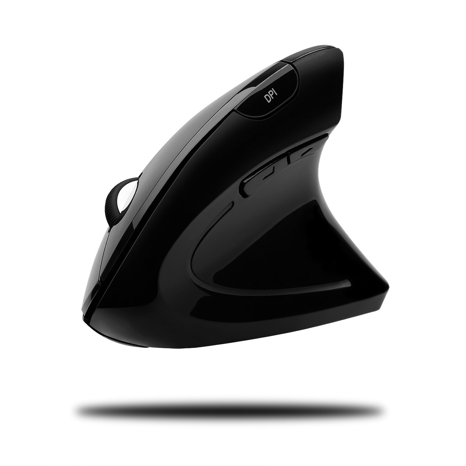 iMouse E10 - Vertical Ergonomic Optical 6-Button 2.4 GHz RF Wireless Mouse - Right Hand Orientation, Black