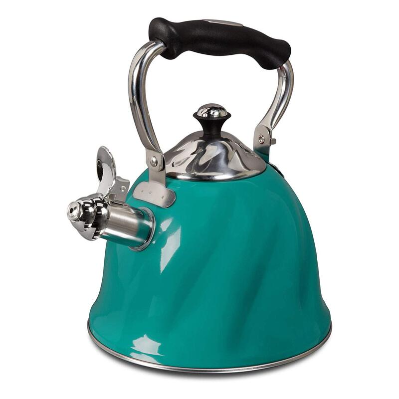 Mr. Coffee 2.1-Quart Whistling Tea Kettle, Alberton, Emerald Green