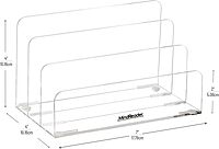 MIND READER Acrylic Desktop Organizer, Clear
