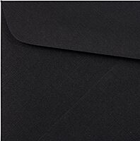 JAM PAPER Booklet Invitation Envelopes, Gummed Seal, 32-lb Linen, 30% Recycled