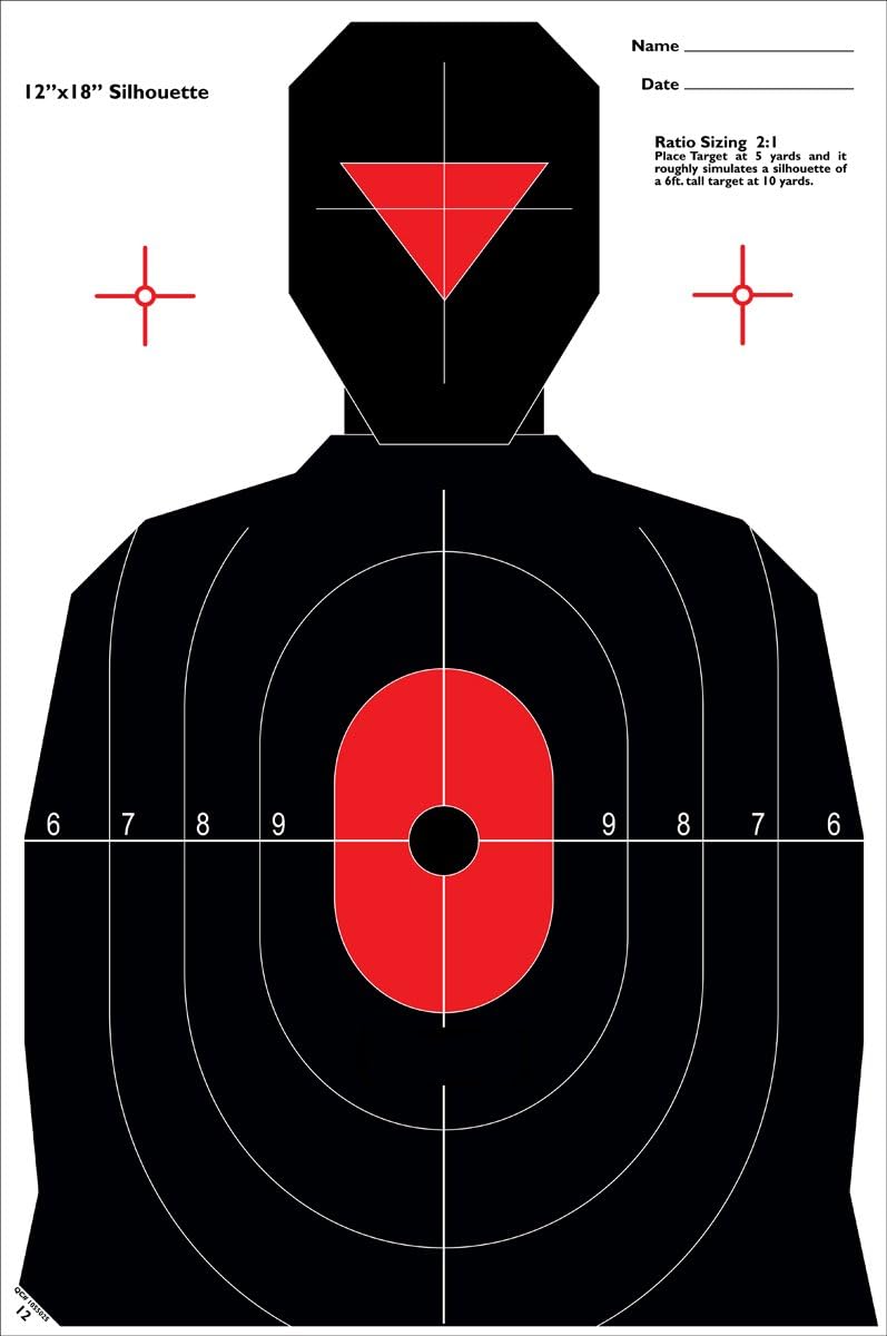 Caldwell Ultra Portable Target Stand 12" x 18" with Tear Down Design and Targets for Outdoor, Range, Shooting and Hunting