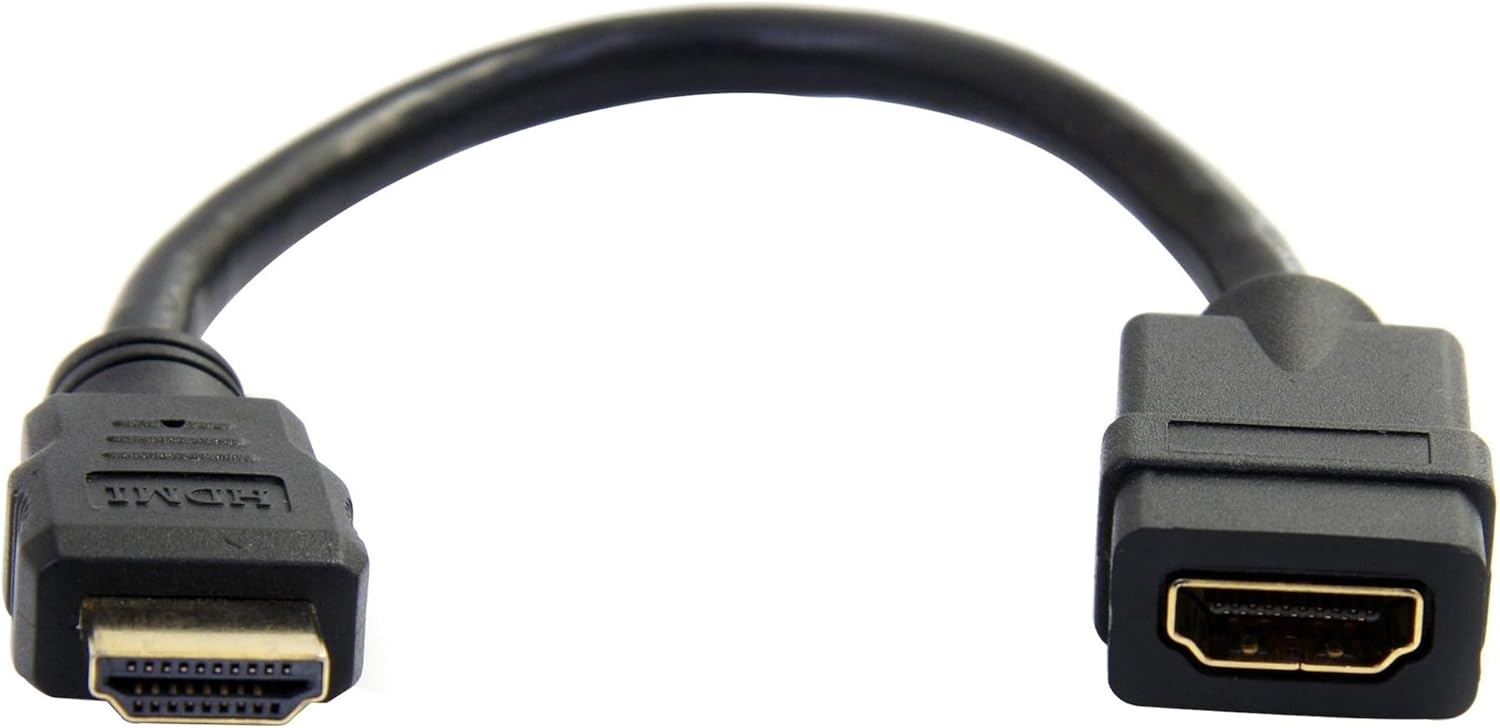 StarTech.com 6in High Speed HDMI Port Saver Cable M/F - Ultra HD 4k x 2k HDMI Cable - HDMI Port Saver 6-inch (HDMIEXTAA6IN)