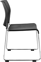 National Public Seating 8800 Series Plastic Cafetorium Chair 21.75" x 20" x 30.5"- Black