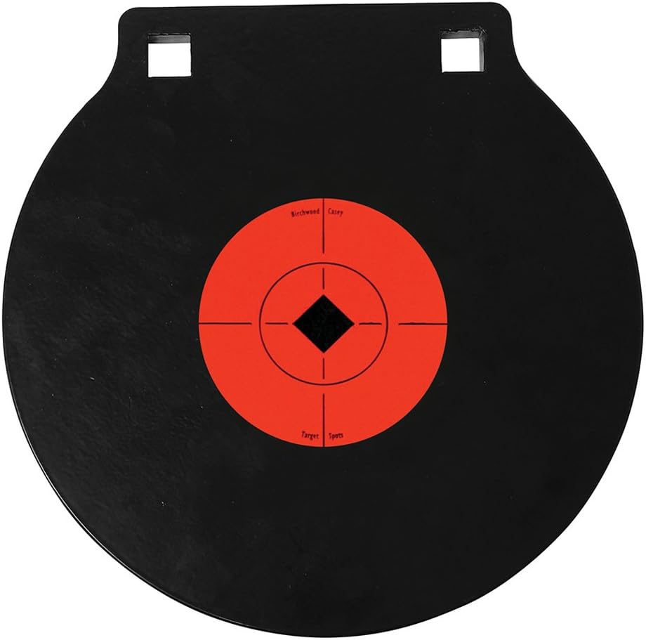 Birchwood Casey World of Targets AR500 Steel Double Hole Gong Target 3/8 inch