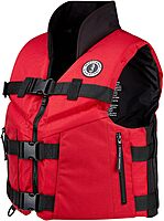 Mustang Survival Accel 100 Fishing Foam Vest X-Large Red/Black