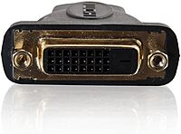 C2G 40745 Velocity DVI-D Female to HDMI Male Inline Adapter, Black