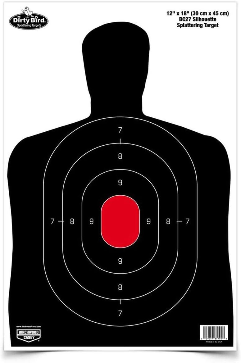BIRCHWOOD CASEY Dirty Bird Non-Adhesive Splattering Silhouette Targets