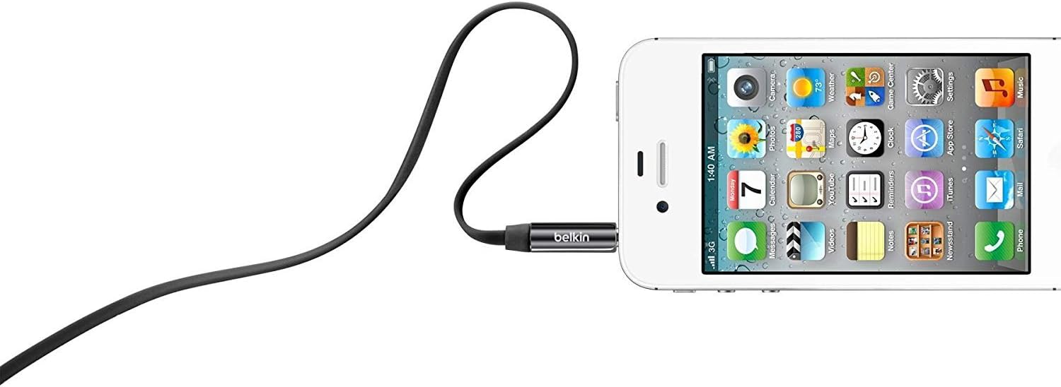 Belkin AV10127tt03-BLK MIXIT Aux Cable, 3 Feet (Black)