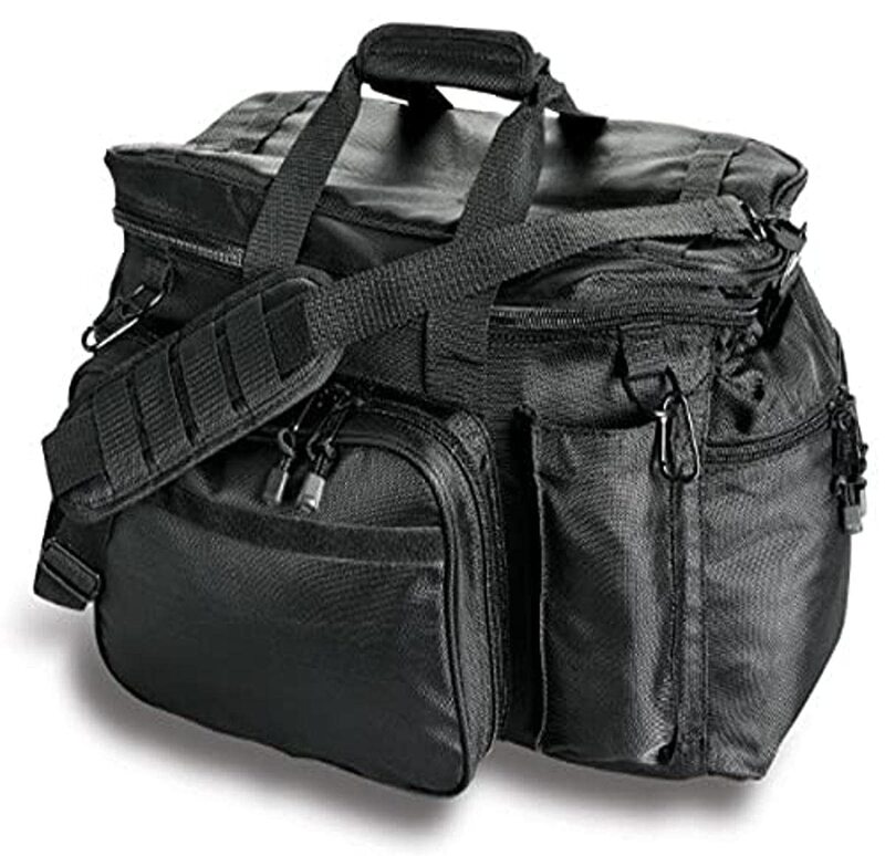 Uncle Mike's Law Enforcement Side-Armor Patrol and Sportsmen's Equipment Bag, Black