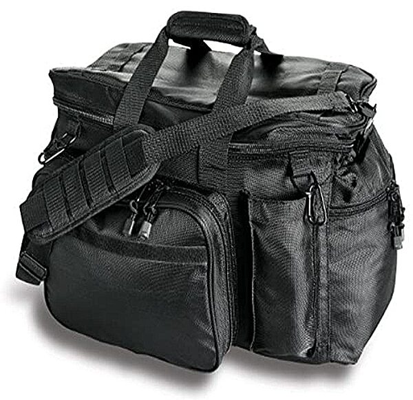 Uncle Mike's Law Enforcement Side-Armor Patrol and Sportsmen's Equipment Bag, Black