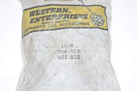 Western Enterprises 15-2 Regulator Inlet Nuts, Acetylene (POL), Brass, CGA-510